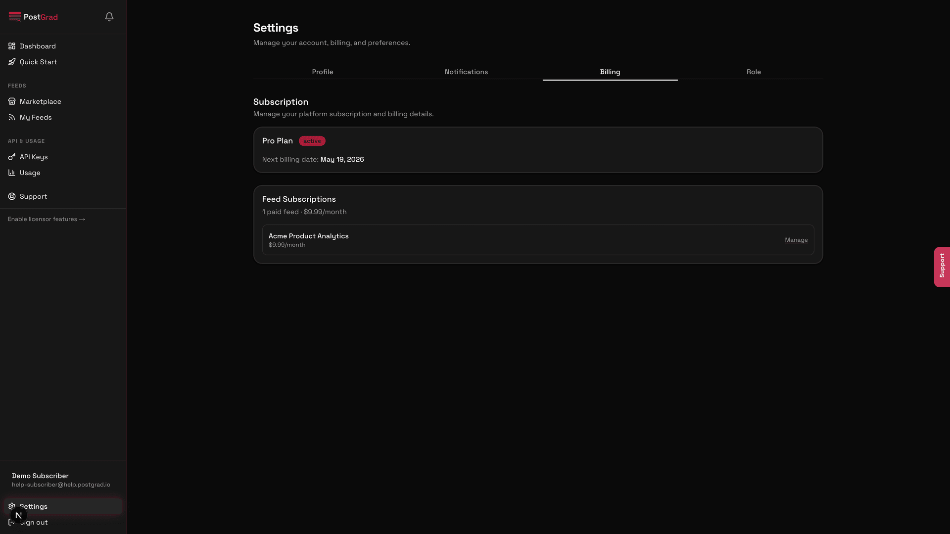 The confirmation step showing the final plan change with the exact charge or credit applied.