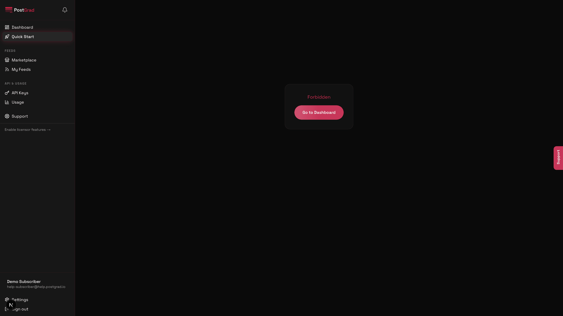 The pre-filled curl sample with the Copy button highlighted.